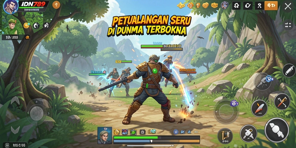 Tampilan gameplay menyenangkan di dunia terbuka yang luas.