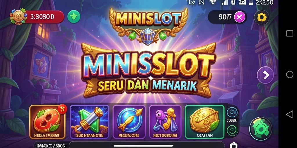 Menampilkan gameplay seru MINISLOT dengan grafis yang menarik.