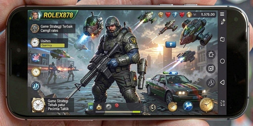 Tampilan gameplay seru dan strategis dari game ROLEX878.
